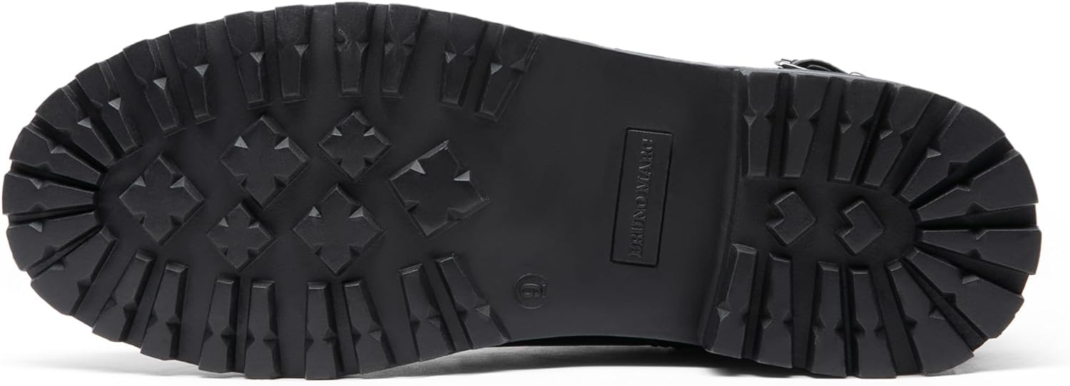 Men's Motorcycle Combat Oxford Boot Fur Lining Warm Zipper Boots - Image 3